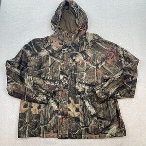 Mossy Oak Jacket Men Brown Camo Realtree Lined Break Up infinity Hunting Coat XL